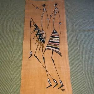 BOUKA  BOGOLAN Large Signed African Mud Cloth